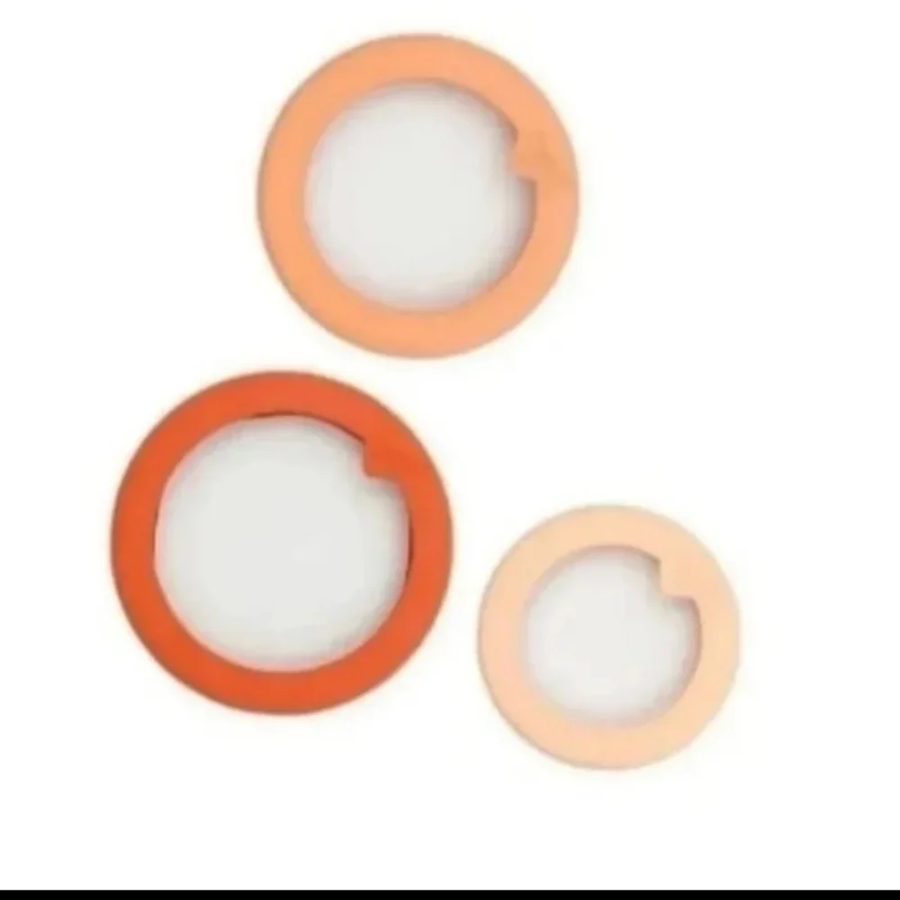 FOOD HUGGERS Terracotta Silicone Glass Bowl Lids Set of 3 BPA PHYLATE FREE BNWT